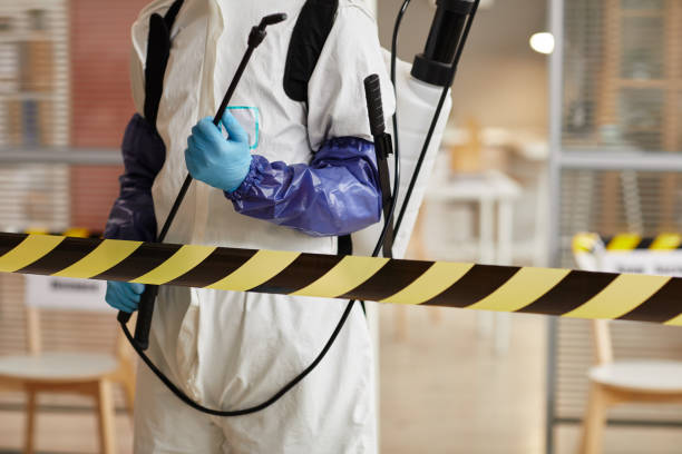 Professional Biohazard Cleanup technician working in Freedom, NH
